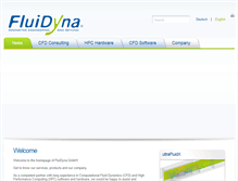 Tablet Screenshot of fluidyna.com